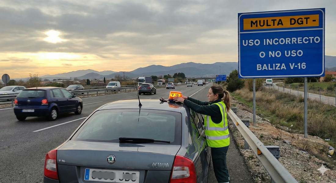Baliza V‑16 obligatoria en España: qué es y cómo evitar la multa
